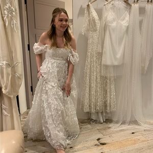 NWT Willowby by Watters BHLDN Lilia Wedding Gown Off the Shoulder